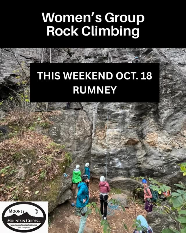 Join @flynntoni for an all women’s day of climbing. Rumney is a venue that can support all abilities. Toni will differentiate to the groups goals. Link in bio.